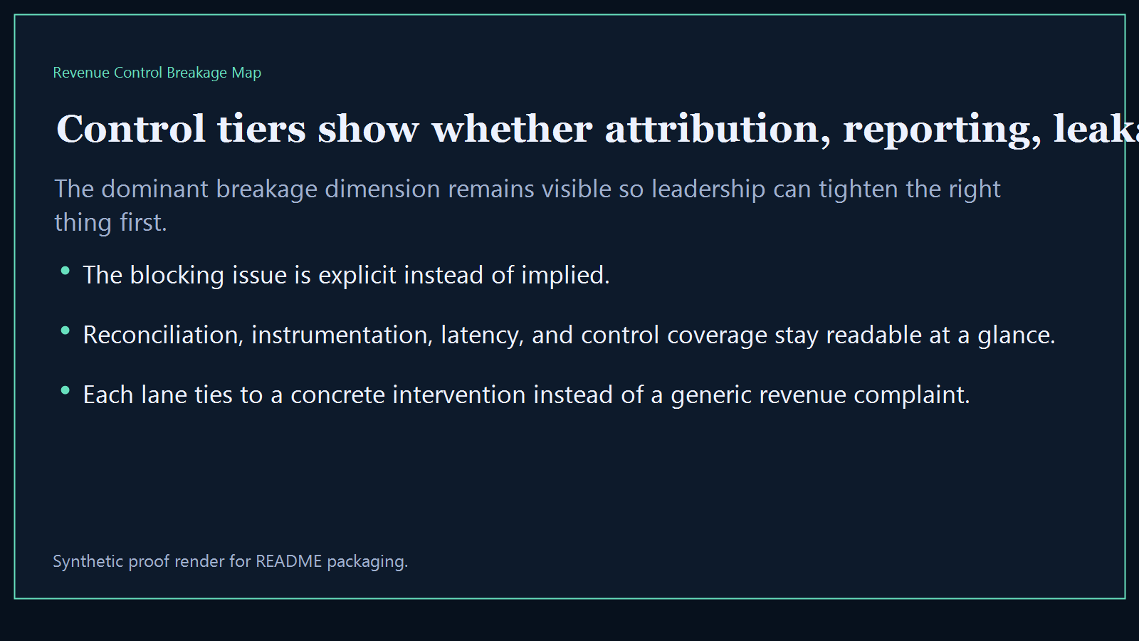 Control tiers